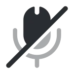 Microphone Slash SVG Icon